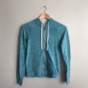 American Eagle turquoise zip-up